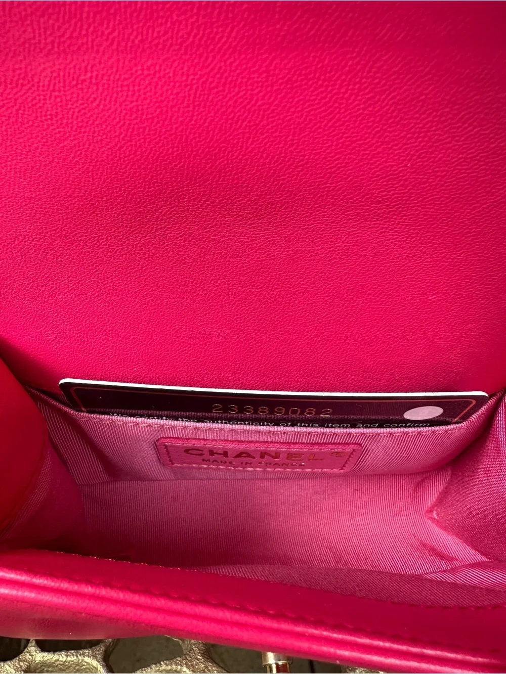 Mini Chanel Boy Bag Pink